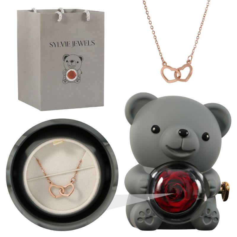 BearLove™ - Ours éternelle avec collier gravé