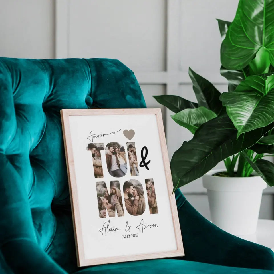 ToiMoi™ - Affiche Personnalisée "Toi & Moi"