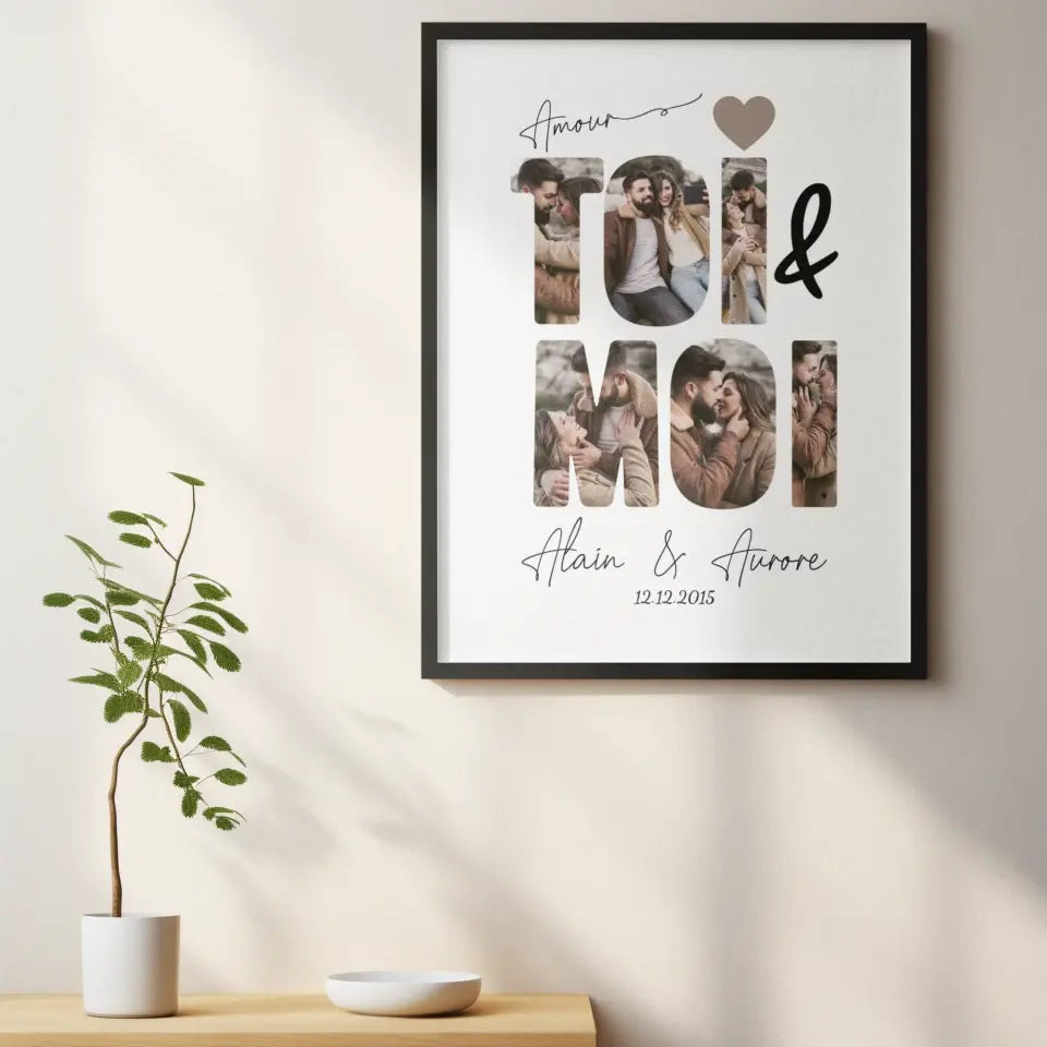 ToiMoi™ - Affiche Personnalisée "Toi & Moi"