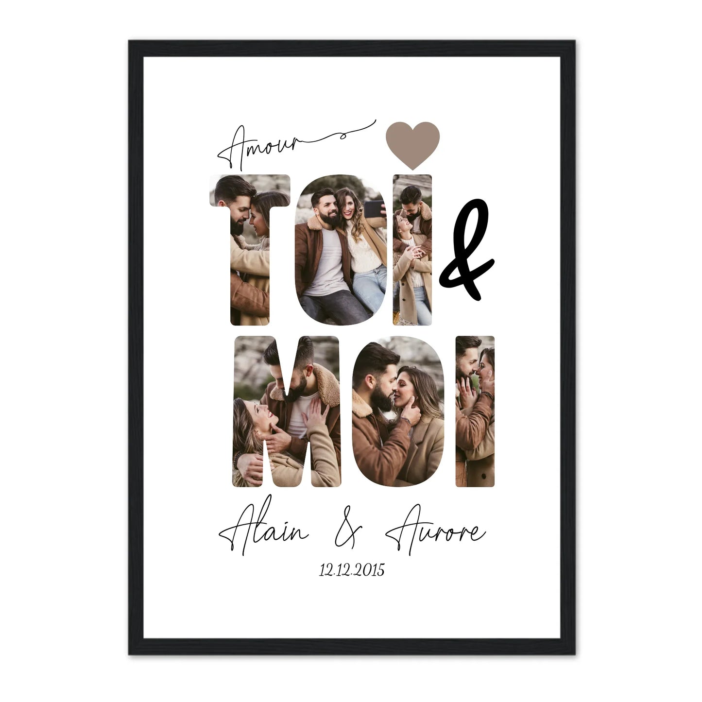 ToiMoi™ - Affiche Personnalisée "Toi & Moi"