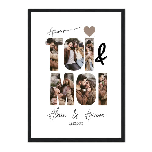 ToiMoi™ - Affiche Personnalisée "Toi & Moi"