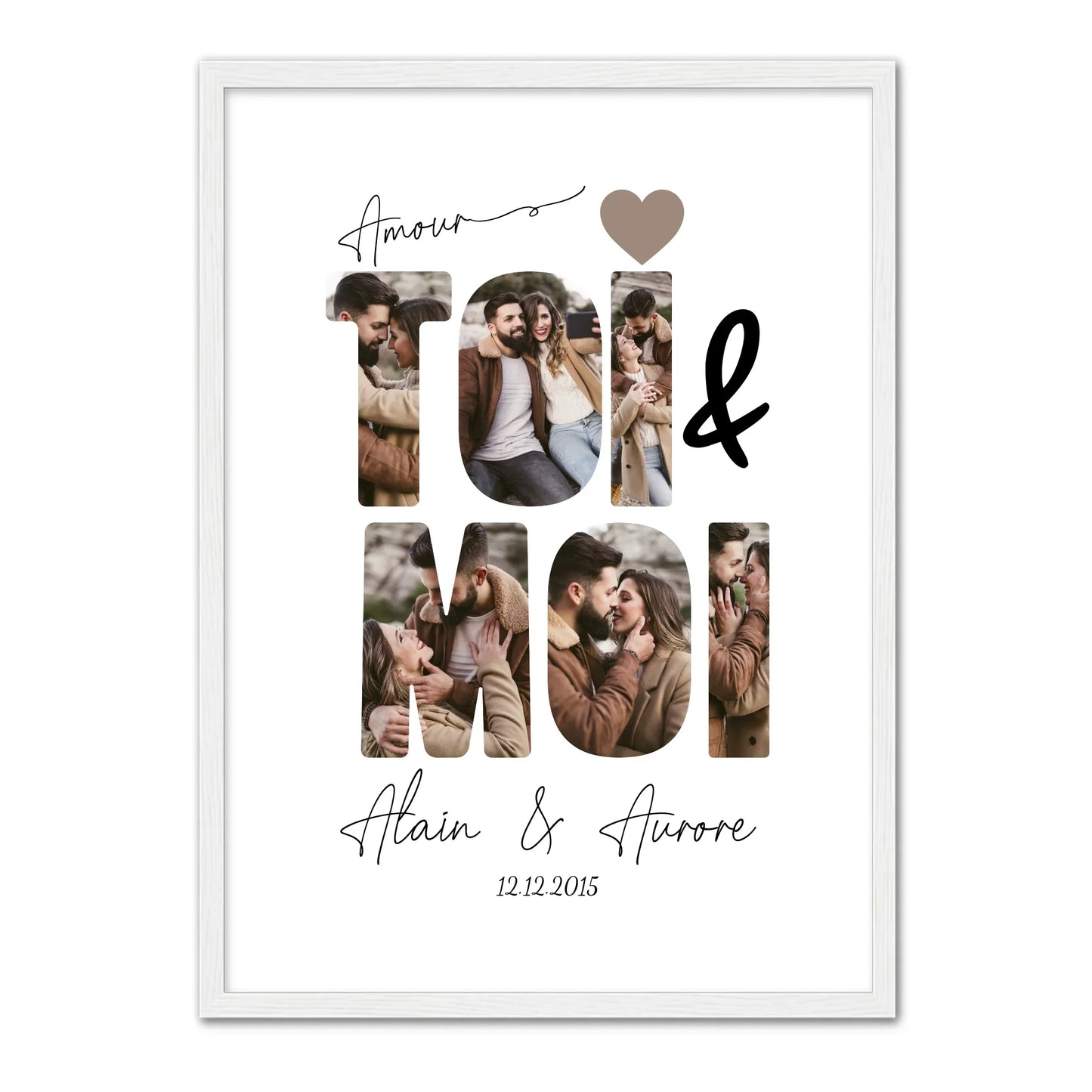 ToiMoi™ - Affiche Personnalisée "Toi & Moi"