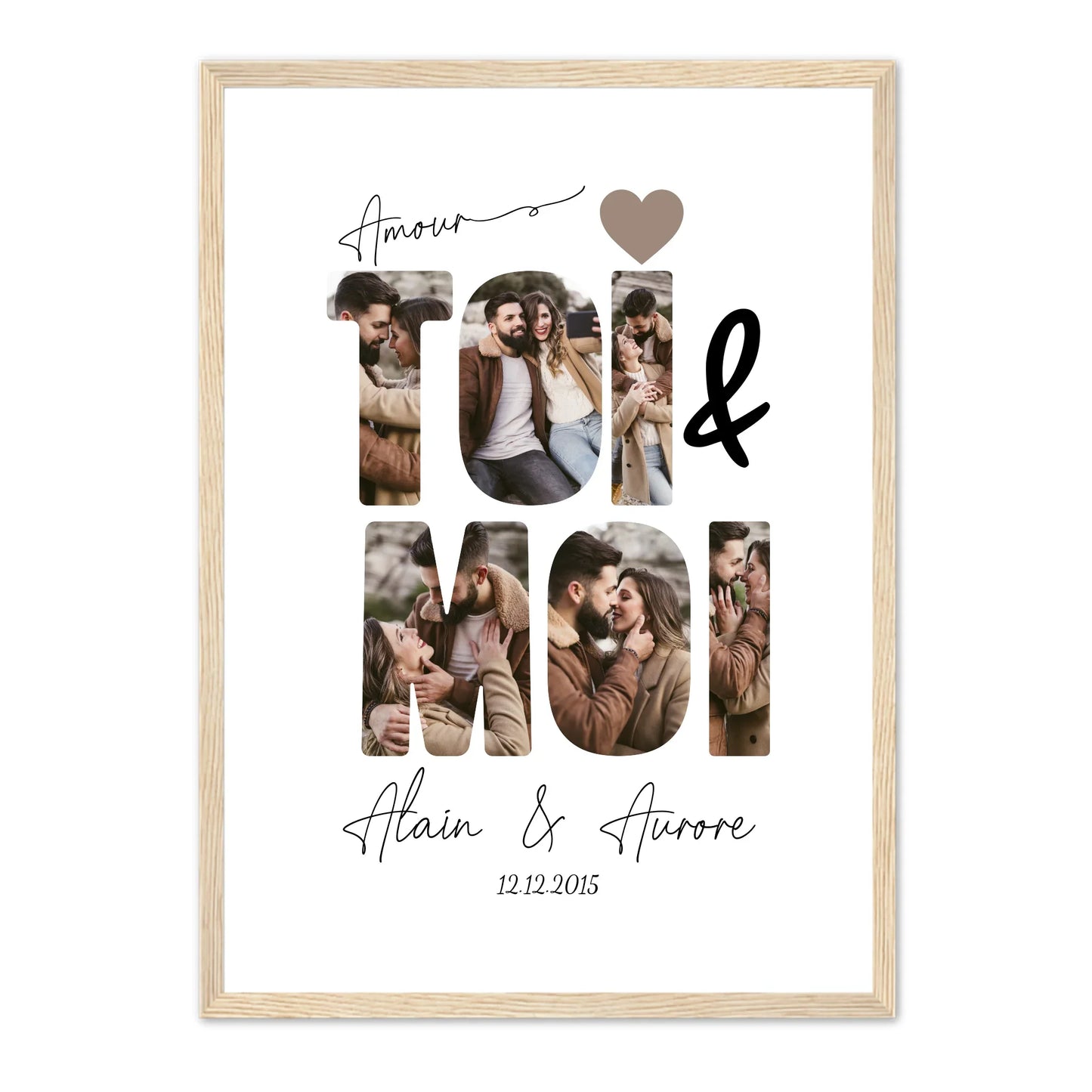 ToiMoi™ - Affiche Personnalisée "Toi & Moi"