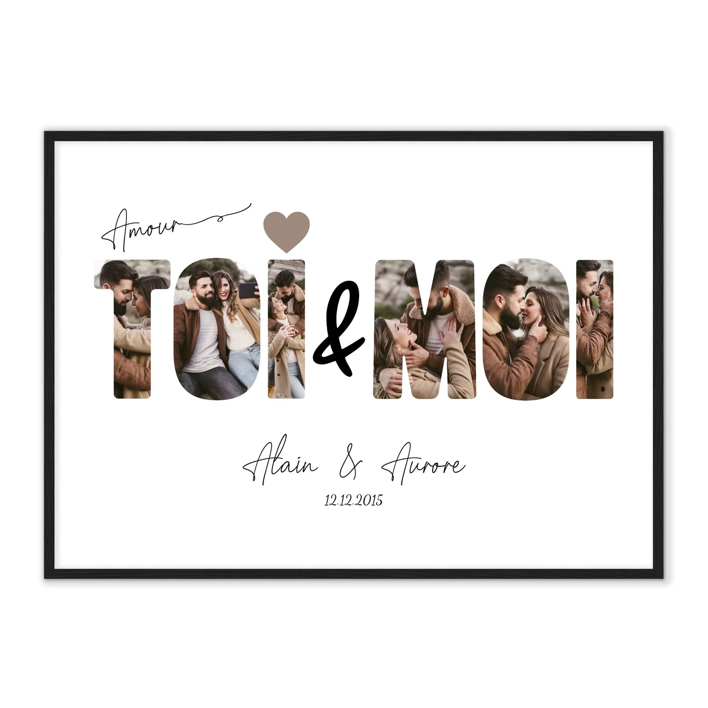ToiMoi™ - Affiche Personnalisée "Toi & Moi"