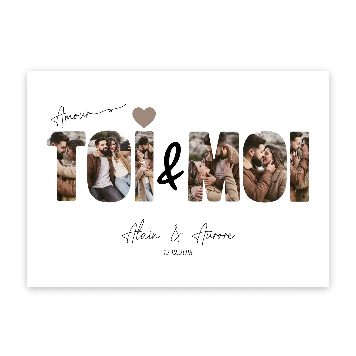 ToiMoi™ - Affiche Personnalisée "Toi & Moi"