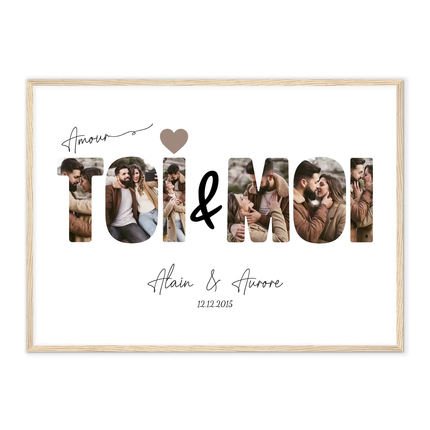 ToiMoi™ - Affiche Personnalisée "Toi & Moi"