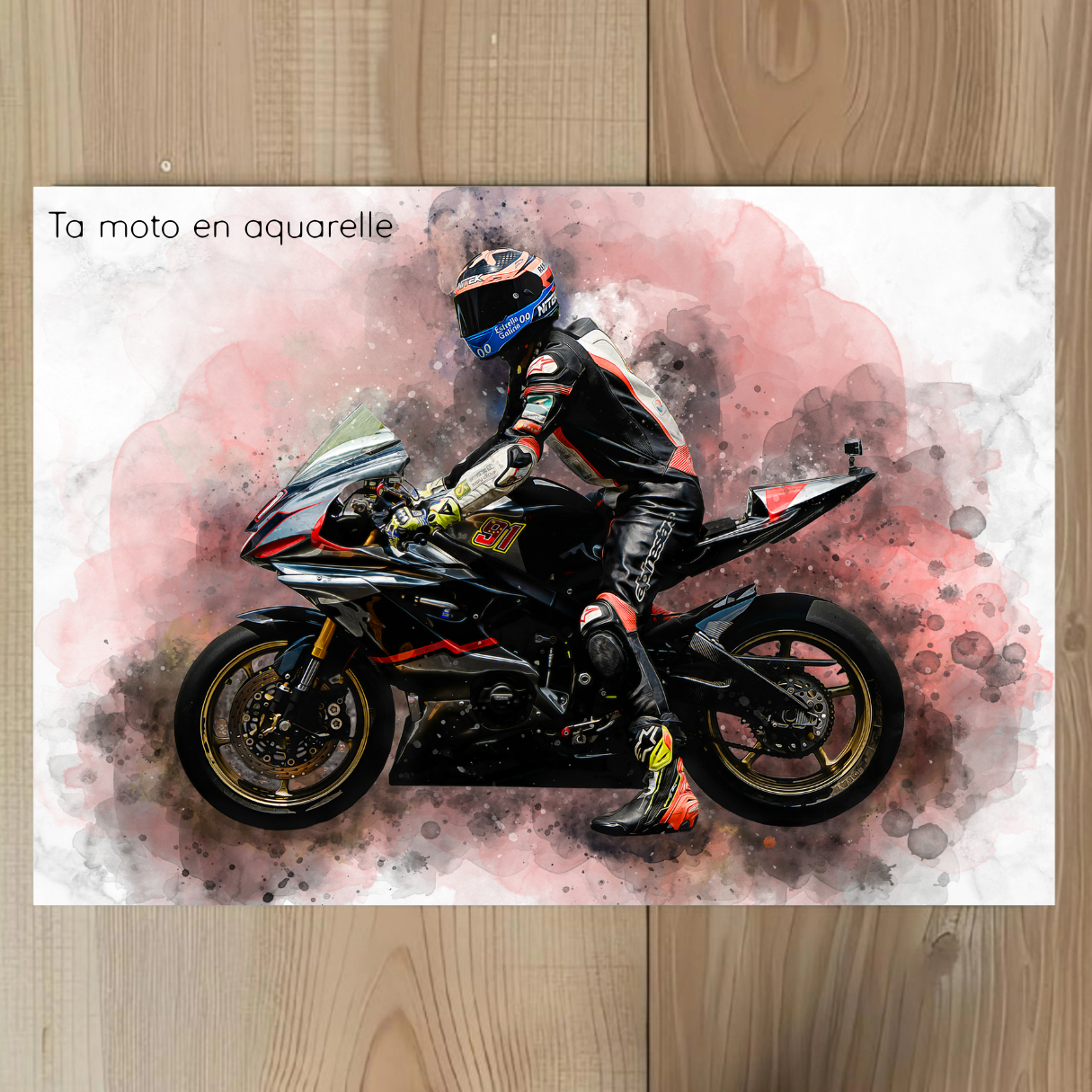 RideArt™ - Poster moto style aquarelle