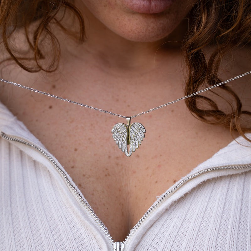 Angel™ - Collier ange avec gravure personnalisée