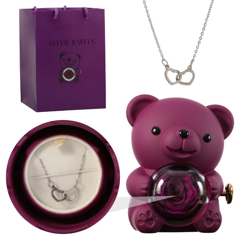BearLove™ - Ours éternelle avec collier gravé