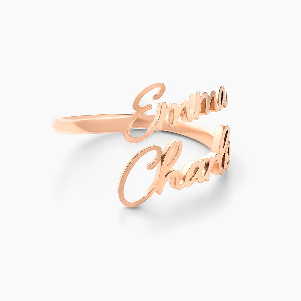 Amoréa™ - Bague personnalisée avec prénoms