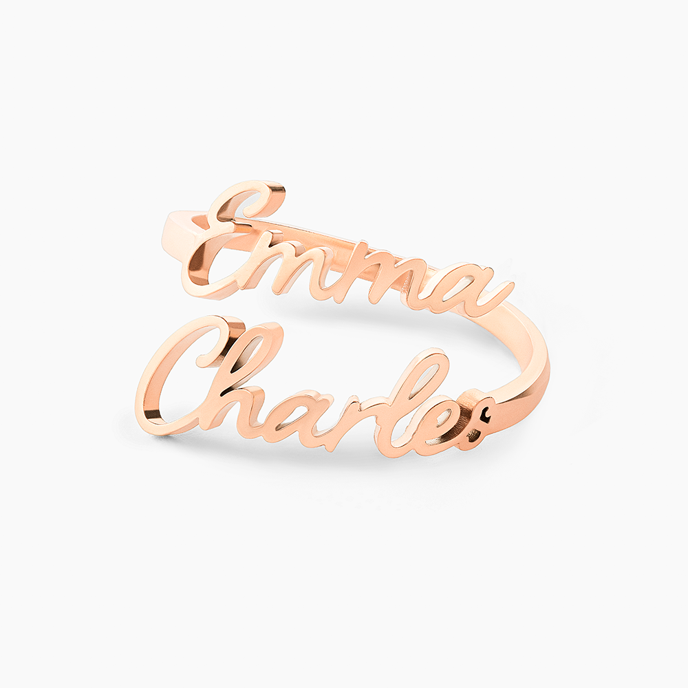 Amoréa™ - Bague personnalisée avec prénoms