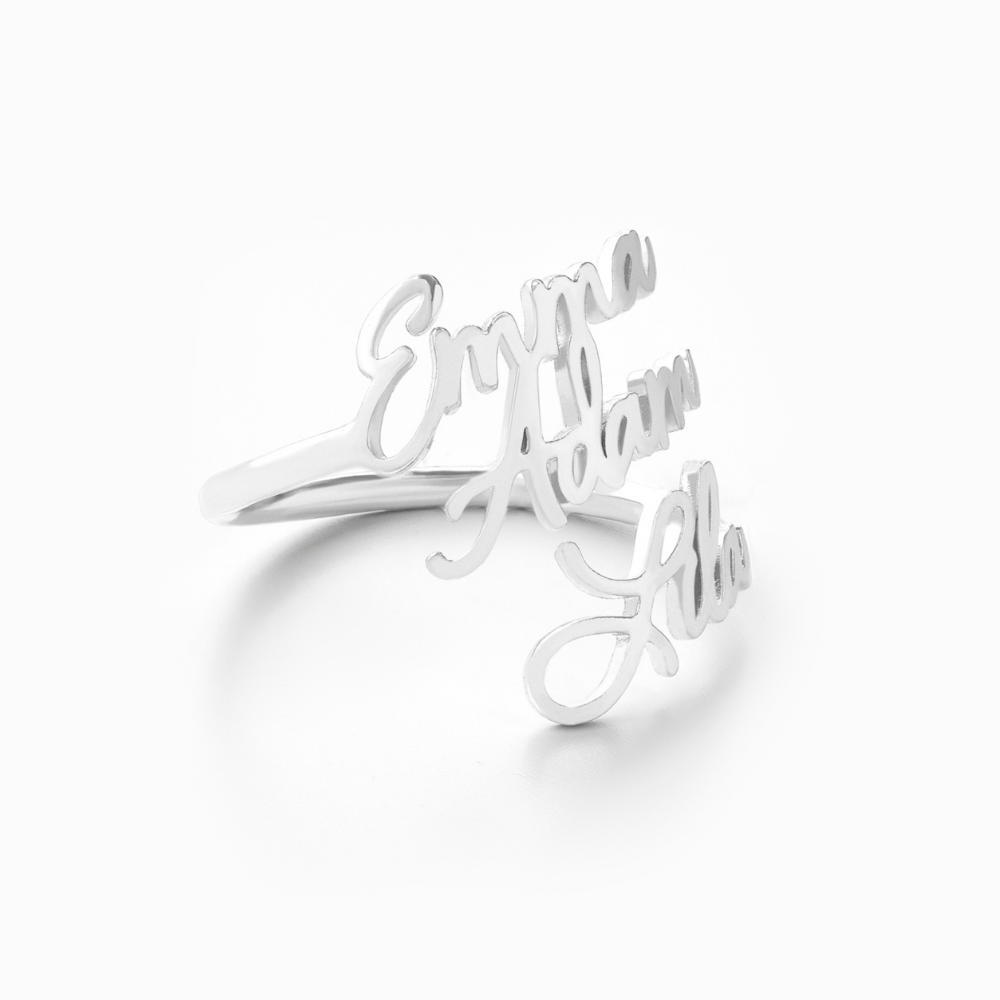 Amoréa™ - Bague personnalisée avec prénoms