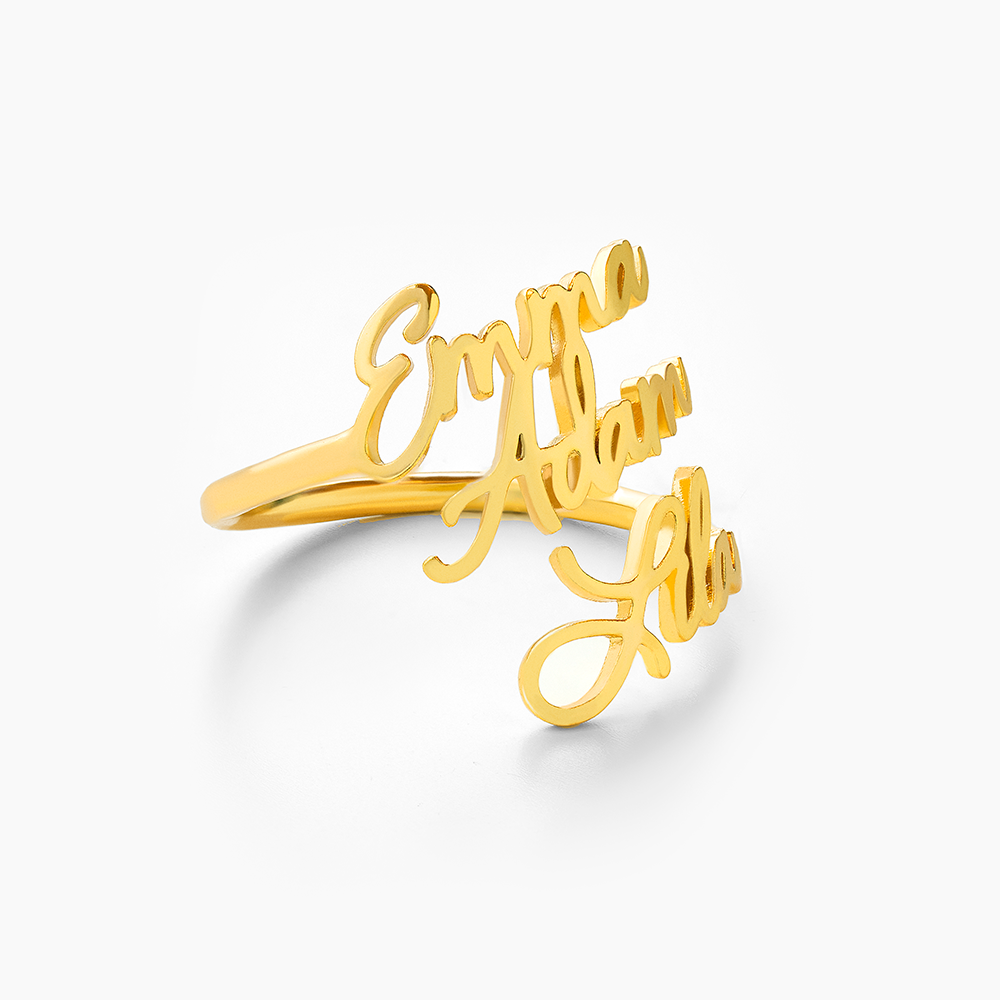 Amoréa™ - Bague personnalisée avec prénoms