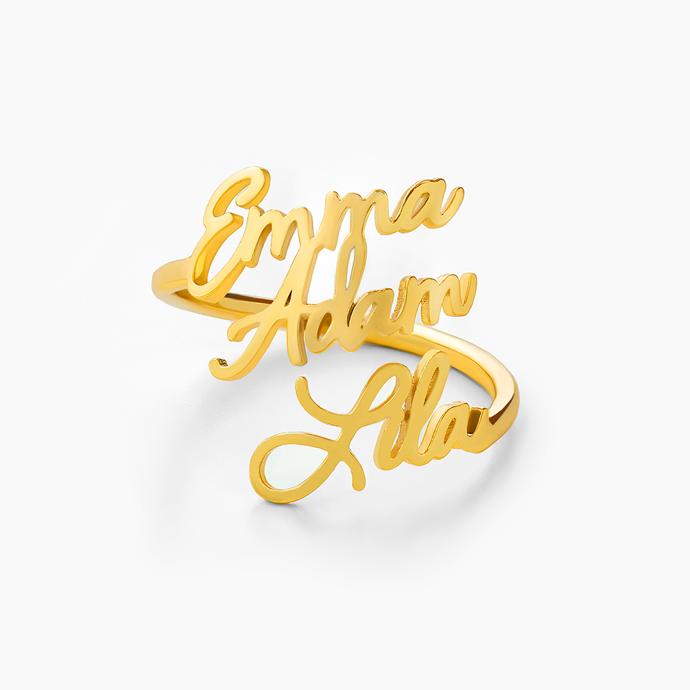 Amoréa™ - Bague personnalisée avec prénoms