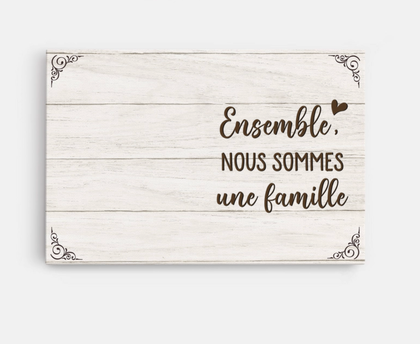 Famille en Lettres™ - Toile mot croisé famille personnalisé