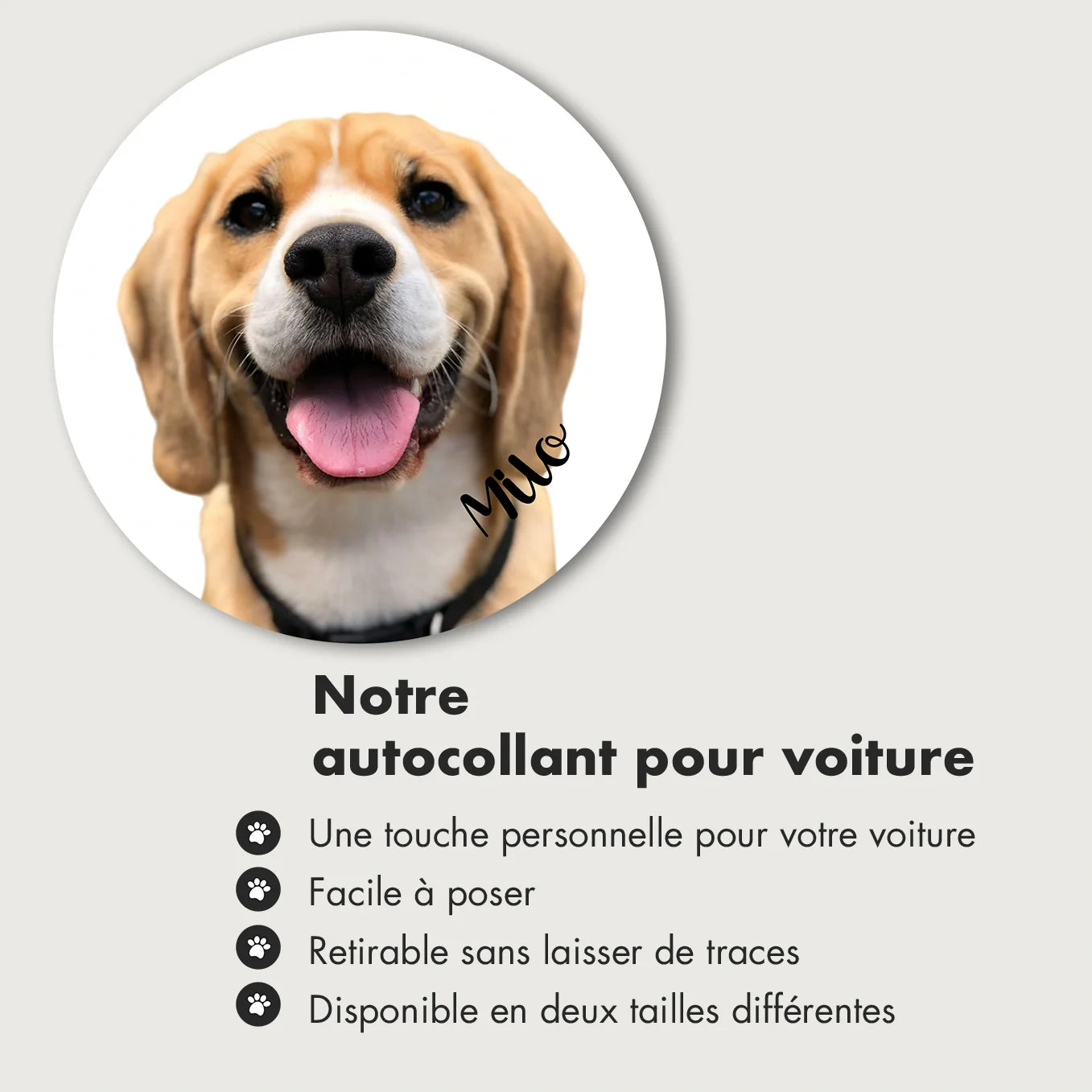 DogSticker™ - Autocollant personnalisé chien pour voiture