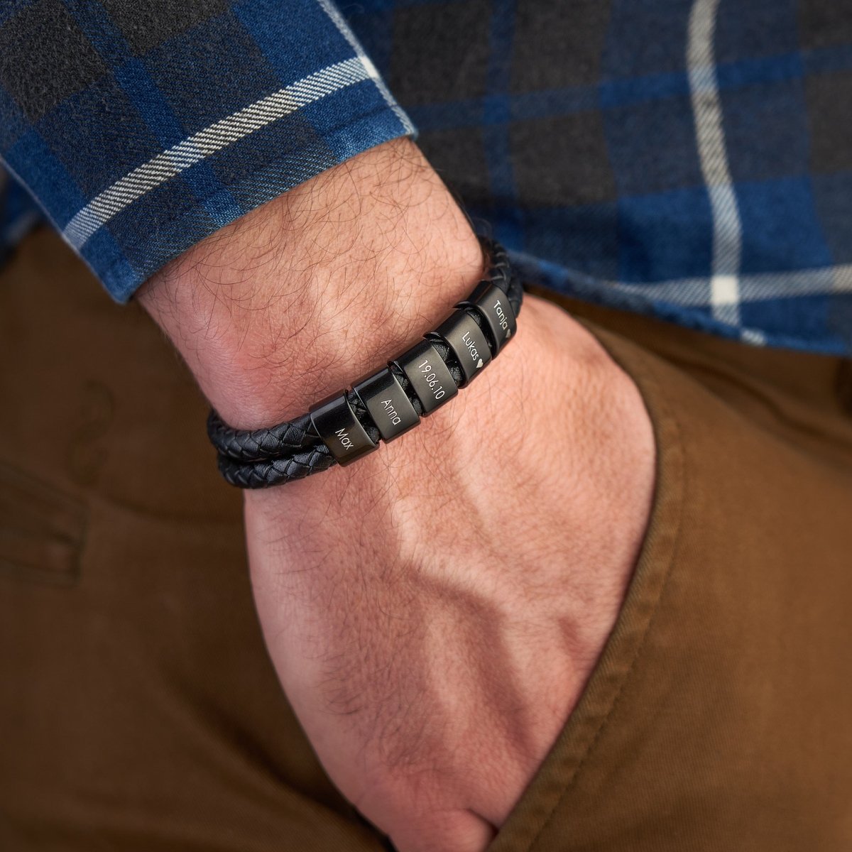 Héritage™ - Bracelet pour papa gravé et personnalisable
