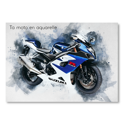 RideArt™ - Poster moto style aquarelle