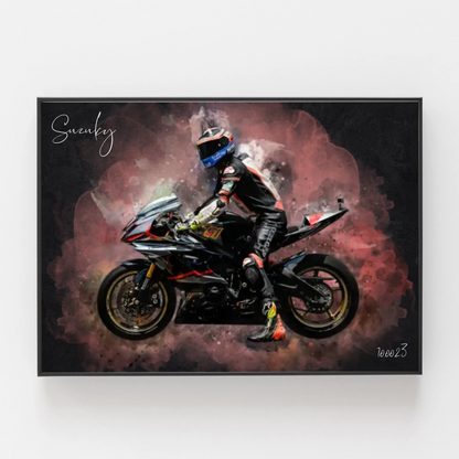 RideArt™ - Poster moto style aquarelle