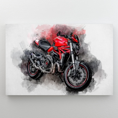 RideArt™ - Poster moto style aquarelle