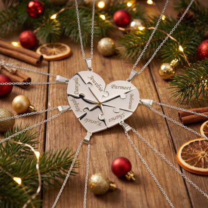 Liaison™ - Collier puzzle famille personnalisé