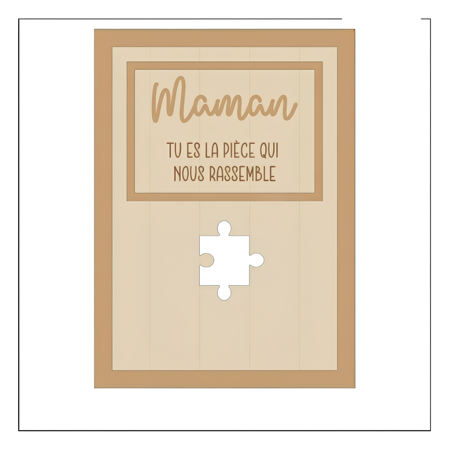 Pour Maman™ - Cadre Puzzle Famille Personnalisé