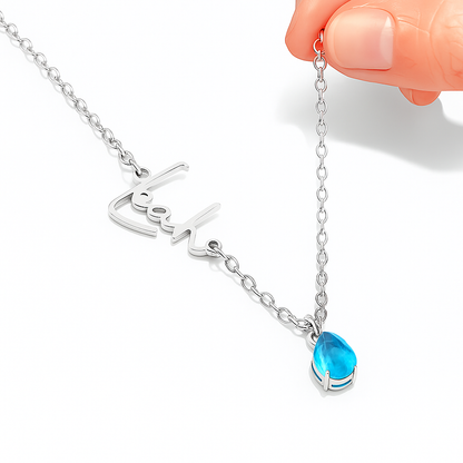Eterna™ -  Collier nom pierre de naissance