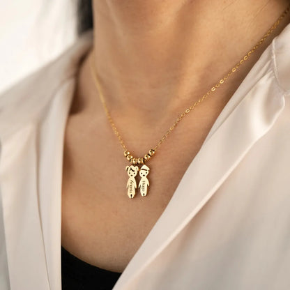 Amour Maternel™ - Collier Personnalisé avec Prénoms