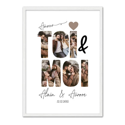 ToiMoi™ -  Affiche Personnalisée "Toi & Moi"