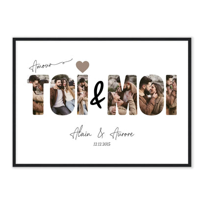 ToiMoi™ -  Affiche Personnalisée "Toi & Moi"