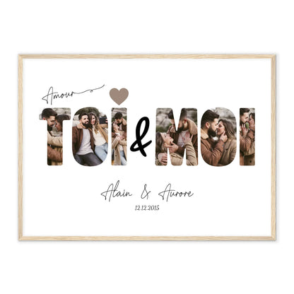 ToiMoi™ -  Affiche Personnalisée "Toi & Moi"