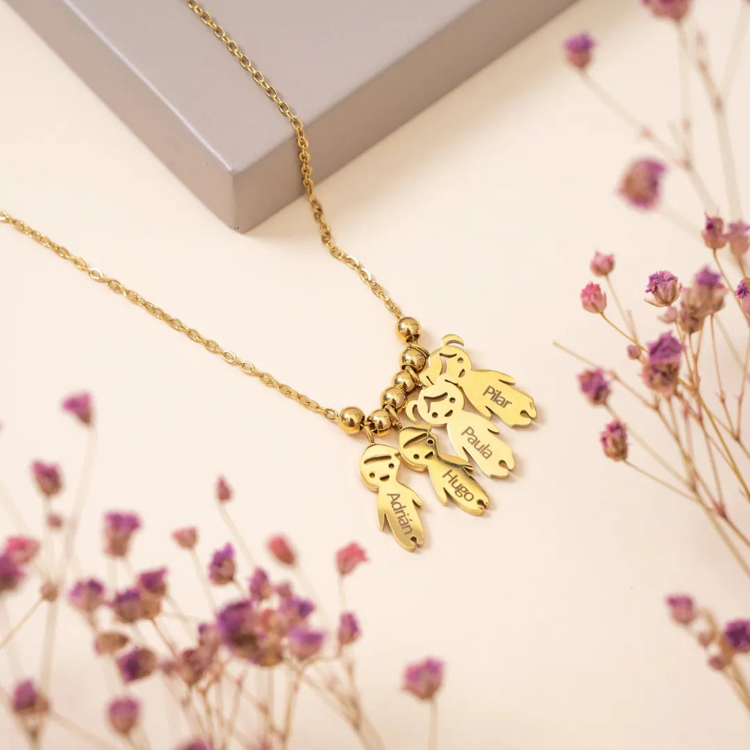 Amour Maternel™ - Collier Personnalisé avec Prénoms