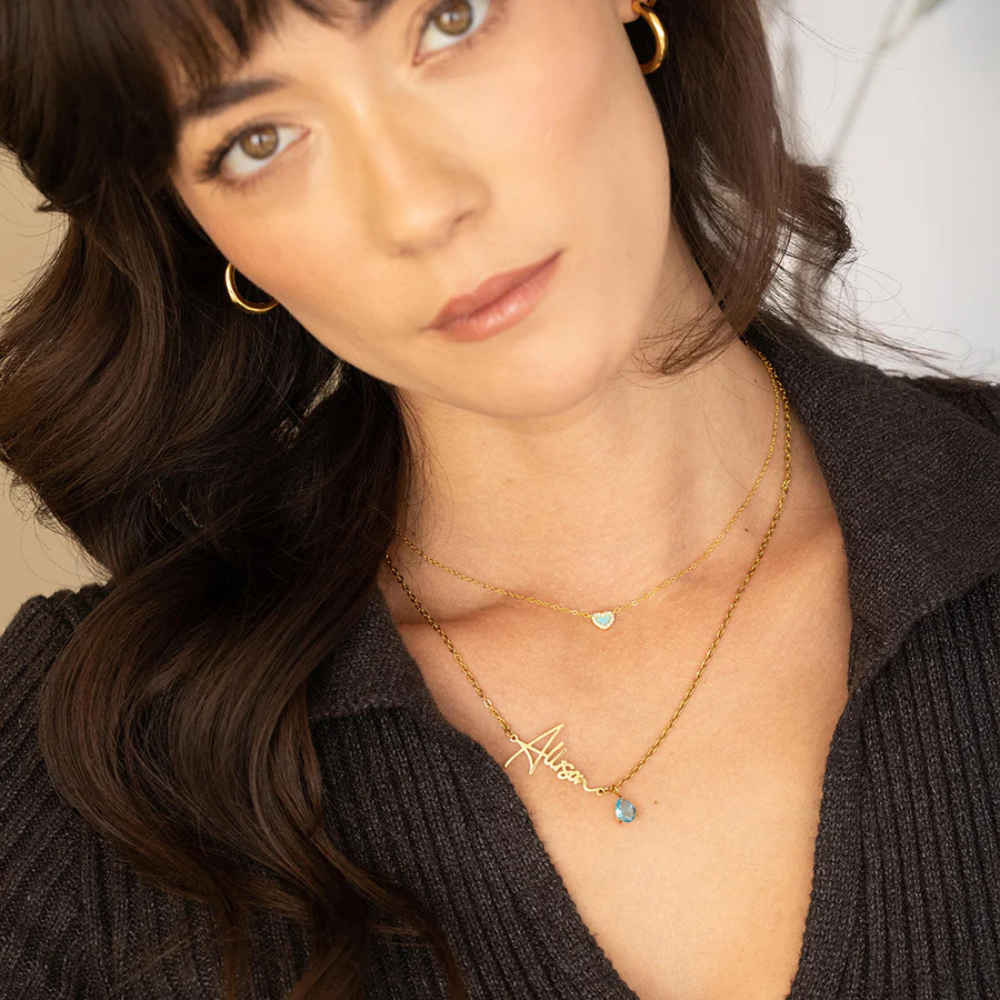 Eterna™ -  Collier nom pierre de naissance