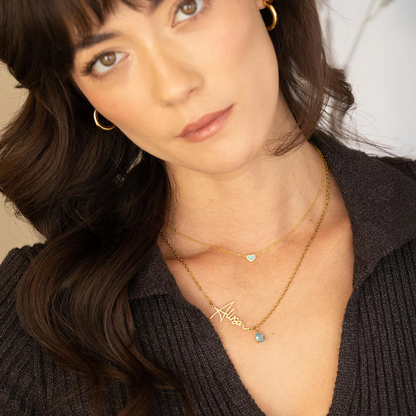 Eterna™ -  Collier nom pierre de naissance