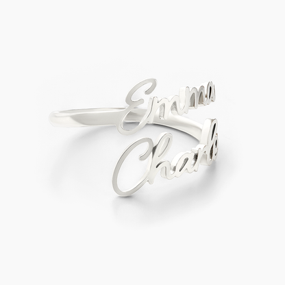 Amoréa™ - Bague personnalisée avec prénoms