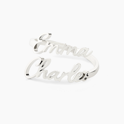 Amoréa™ - Bague personnalisée avec prénoms