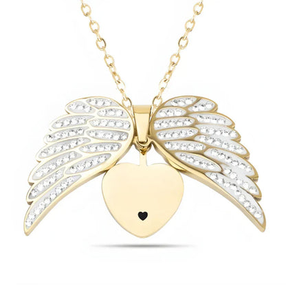 Angel™ - Collier ange avec gravure personnalisée