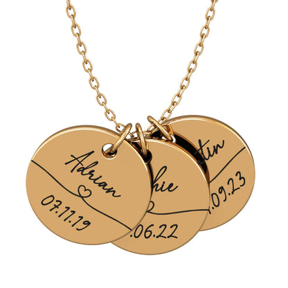 Lien Éternel™ - Collier souvenir prénom et date