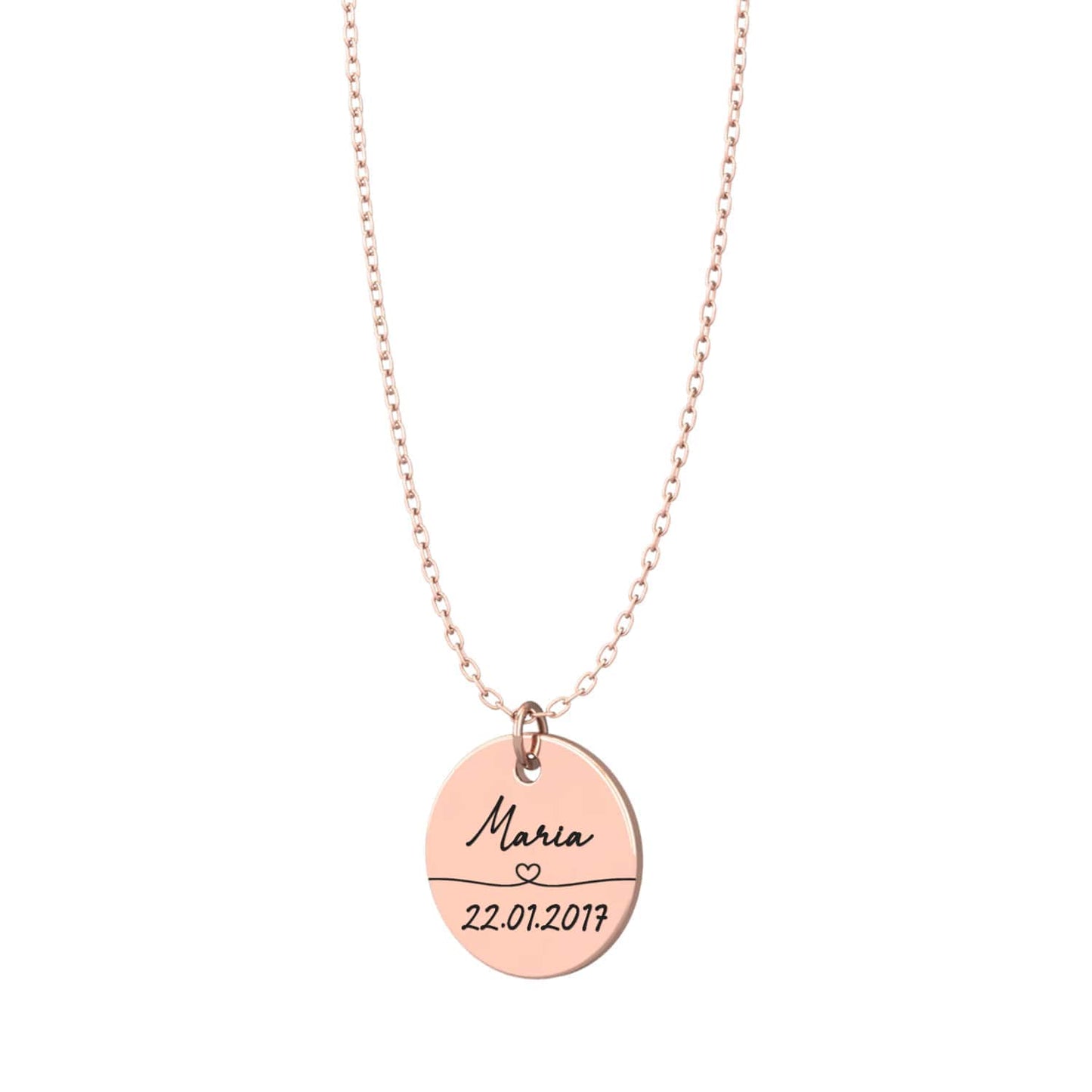 Lien Éternel™ - Collier souvenir prénom et date